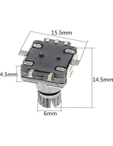 5 Piezas Interruptor Codificador Rotativo EC11 5Pin SMD 10mm