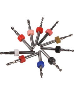 Juego de Brocas Micro de Carburo Fafeicy 2.1-3.0mm 10 Piezas 2