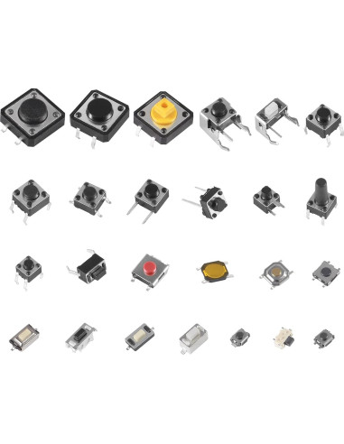 Kit de 250 Interruptores Táctiles Micro Momentáneo Diitao