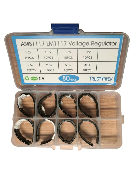 Regulador de Voltaje AMS1117 SOT-223 1A 1.2V a 5.0V