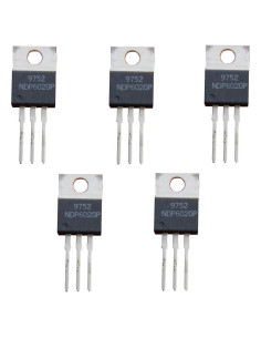 5 Transistores MOSFET NDP6020P P-CH 20V 24A TO-220