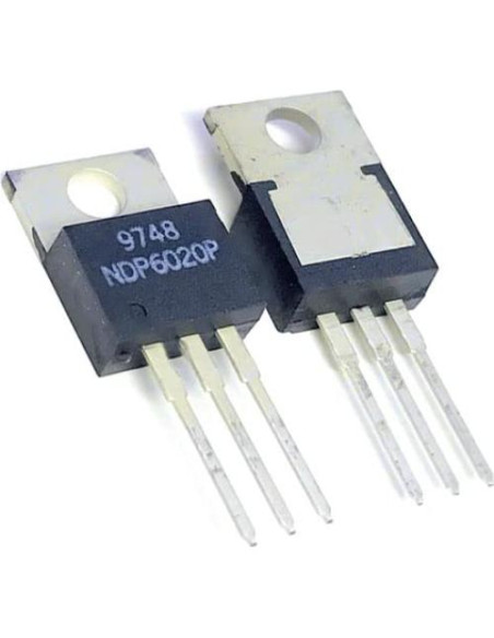 5 Transistores MOSFET NDP6020P P-CH 20V 24A TO-220