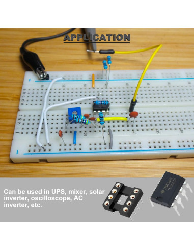Amplificador Operacional TL072CP DAOKAI Paquete de 12