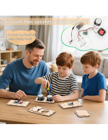 Kit de Altavoz Bluetooth DIY Swhmc - Proyectos STEM para Niños