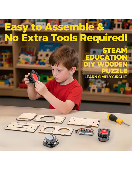 Kit de Altavoz Bluetooth DIY Swhmc - Proyectos STEM para Niños