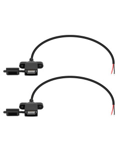 Cable de Alimentación USB Femenino RIIEYOCA 30cm 2Pin DIY