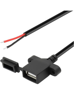 Cable de Alimentación USB Femenino RIIEYOCA 30cm 2Pin DIY 2