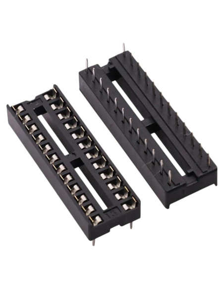 Zócalos IC 24 Pines Estrechos EMKIERTYERYR - 10 Piezas