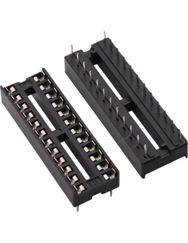 Zócalos IC 24 Pines Estrechos EMKIERTYERYR - 10 Piezas