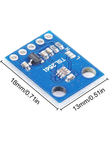 Módulo Sensor de Luminosidad TSL2561 DKARDU con LED y Cable