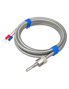 Sensor de Temperatura Termopar Tipo K PT100 Ajustable 0-600C
