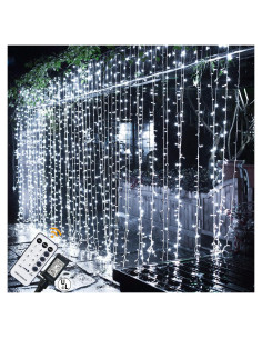 Luces de Cuerda LED MAGGIFT 304, 2.97x2.97m, Blanco Frío