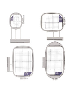 4 Aros de Bordado Embroidex para Máquinas Brother y Babylock