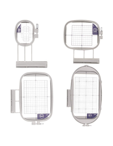4 Aros de Bordado Embroidex para Máquinas Brother y Babylock