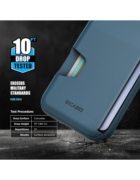 Funda Cartera Encased para iPhone Air - TPU Azul, 1-3 Tarjetas
