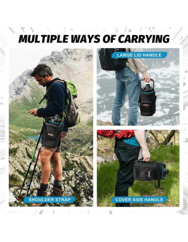 Botella de Agua Aislada NATURE PIONEOR 128 oz Azul Malachite