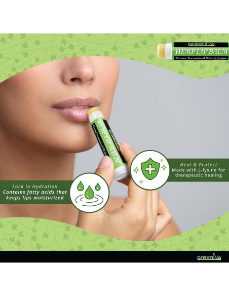 Bálsamo Labial Vegano GreenIVe con Omega 3 y 6, 4g