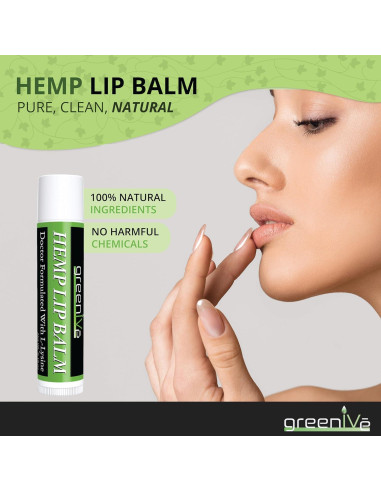 Bálsamo Labial Vegano GreenIVe con Omega 3 y 6, 4g