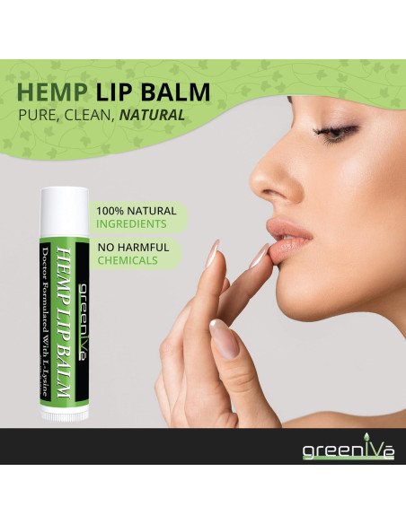 Bálsamo Labial Vegano GreenIVe con Omega 3 y 6, 4g