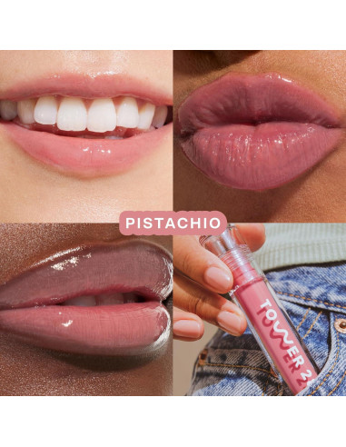 Brillo de Labios Lechoso Tower 28 + Gel Limpiador SOS 150 ML