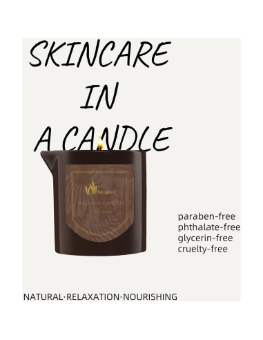 Vela de Aceite de Masaje MELONY Saffron Blaze 230 g - Hidratante