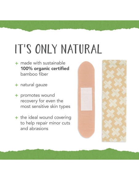 Vendajes Ecológicos PATCH Kids de Bambú Hipoalergénicos 25ct