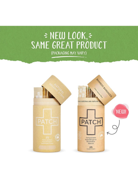 Vendajes Ecológicos PATCH Kids de Bambú Hipoalergénicos 25ct