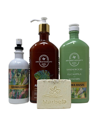 Set de Regalo Aromaterapia Bath & Body Works - Sándalo, Eucalipto y Mandarina