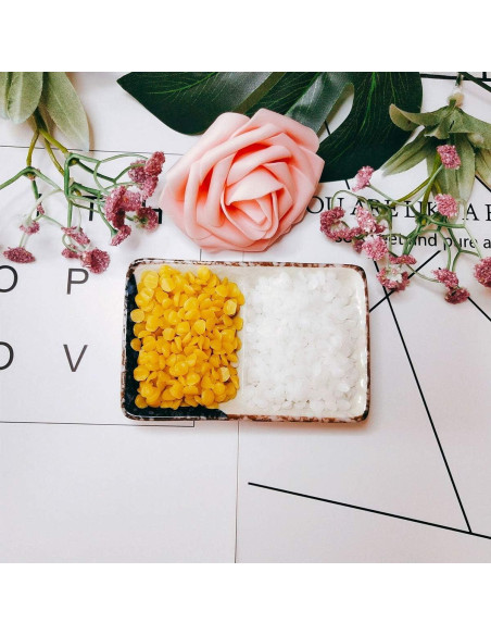 Pellets de Cera de Abeja Blanca Pura TooGet 400g - Grado Cosmético