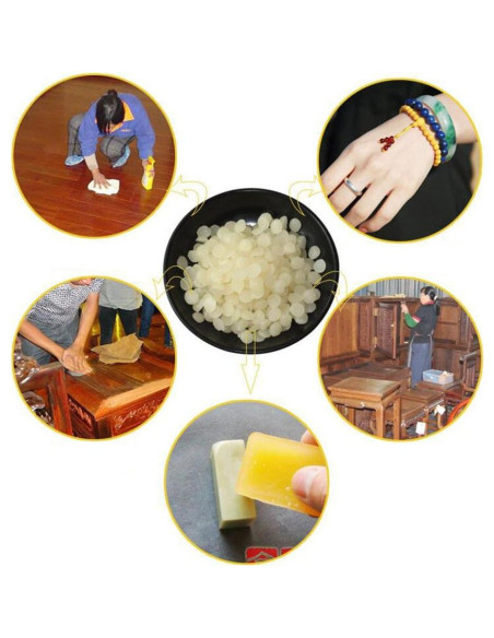 Pellets de Cera de Abeja Blanca Pura TooGet 400g - Grado Cosmético