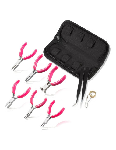 Juego de Alicates Mini 6PCS LEONTOOL 7.62 cm para Joyas