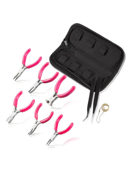 Juego de Alicates Mini 6PCS LEONTOOL 7.62 cm para Joyas