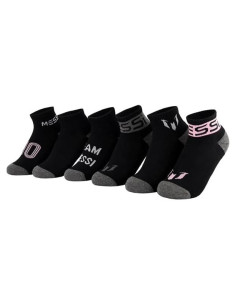 Calcetines de Tobillo Messi para Niños - Paquete de 6 Unidades