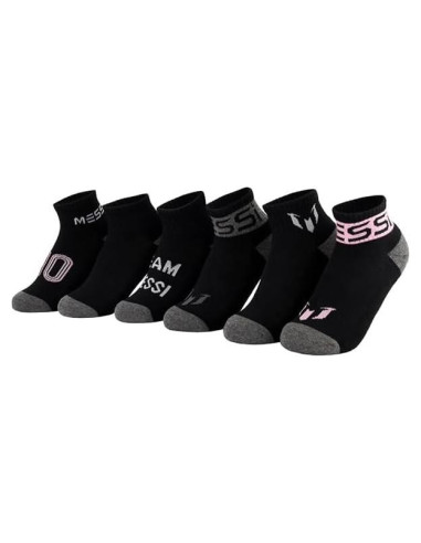 Calcetines de Tobillo Messi para Niños - Paquete de 6 Unidades