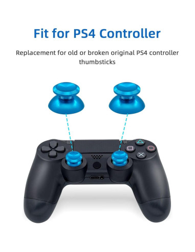 Thumbsticks Analógicos Gam3Gear Reemplazo PS4 Azul Claro