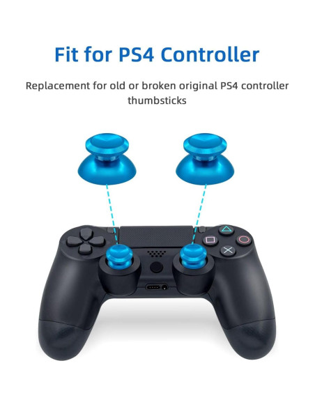 Thumbsticks Analógicos Gam3Gear Reemplazo PS4 Azul Claro