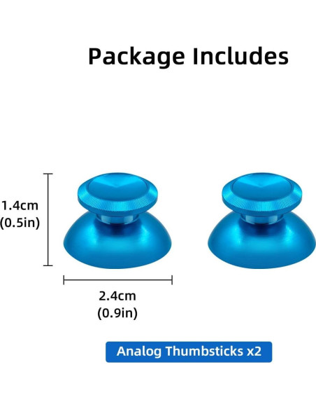 Thumbsticks Analógicos Gam3Gear Reemplazo PS4 Azul Claro