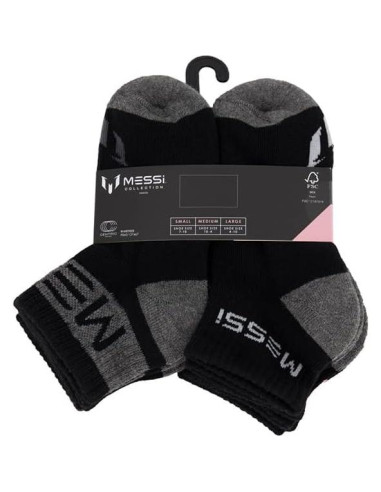 Calcetines de Tobillo Messi para Niños - Paquete de 6 Unidades