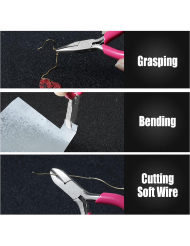 Juego de Alicates Mini 6PCS LEONTOOL 7.62 cm para Joyas