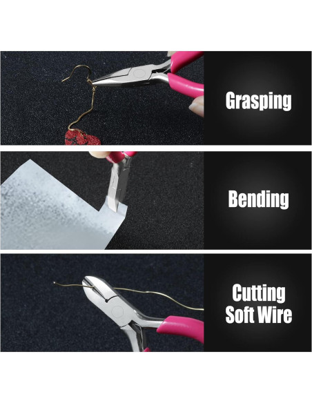 Juego de Alicates Mini 6PCS LEONTOOL 7.62 cm para Joyas