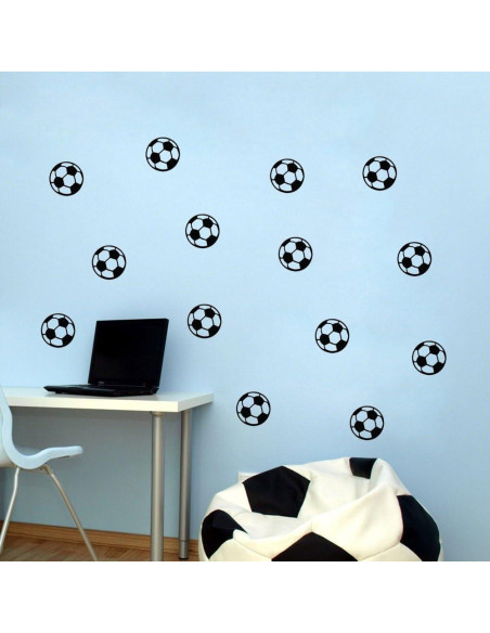 Calcomanías de Fútbol SITAKE 43 Pcs Vinilo Impermeable