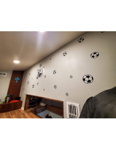 Calcomanías de Fútbol SITAKE 43 Pcs Vinilo Impermeable