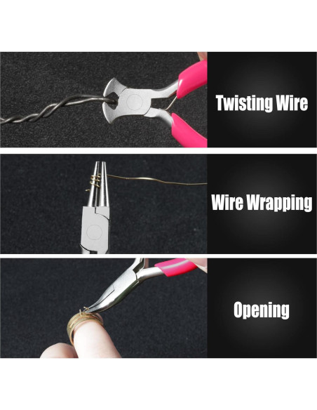 Juego de Alicates Mini 6PCS LEONTOOL 7.62 cm para Joyas