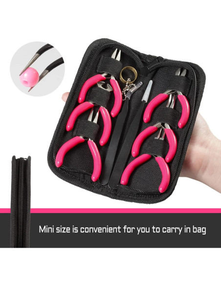 Juego de Alicates Mini 6PCS LEONTOOL 7.62 cm para Joyas