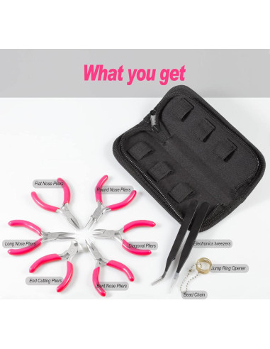 Juego de Alicates Mini 6PCS LEONTOOL 7.62 cm para Joyas