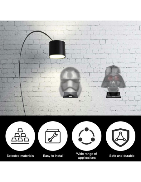 Soporte de Exhibición de Pared Gosknor para Casco - 3 Piezas