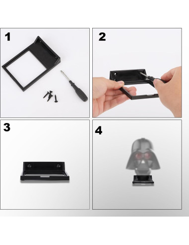 Soporte de Exhibición de Pared Gosknor para Casco - 3 Piezas