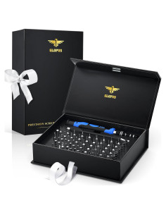 Juego de Destornilladores de Precisión GLOPUS 60 Puntas Negro