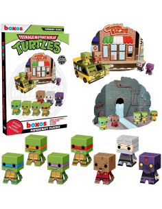 Playset Papercraft Tortugas Ninja Funko - Donatello, Michelangelo, Leonardo, Raphael, Splinter 2