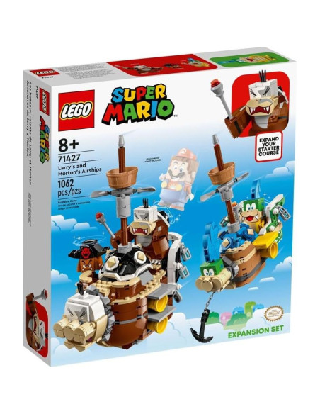 LEGO Super Mario 71427 Set Expansión Barcos Aéreos Larry y Morton